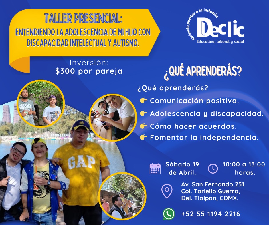 Imagen de WhatsApp 2025-04-10 a las 08.55.28_8d590a49 ENTENDIENDO LA ADOLESCENCIA DE MI HIJO CON DISCAPACIDAD INTELECTUAL Y AUTISMO - Image 1